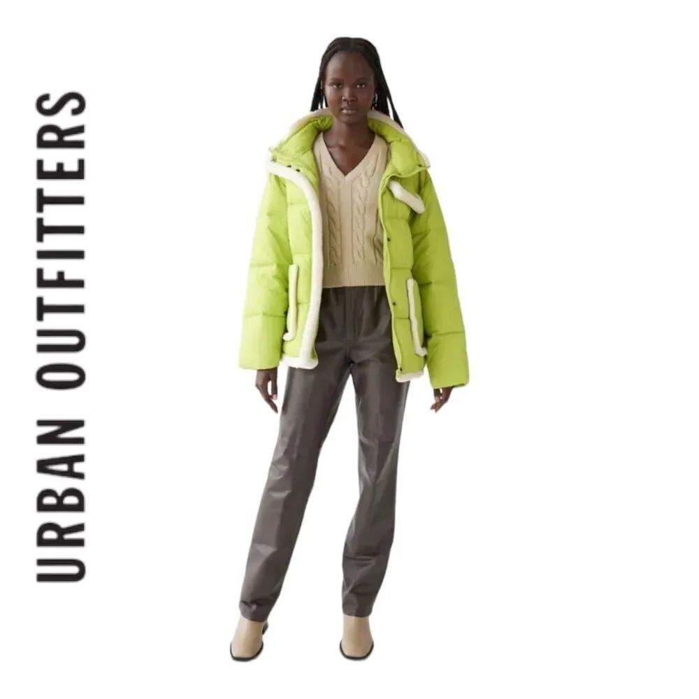 NEW Native Youth UO Urban Outfitters Zaniah Puffer Sherpa Coat Jacket S M L